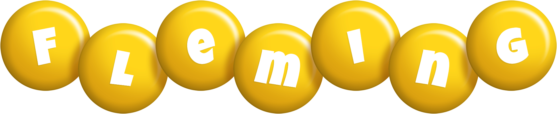 Fleming candy-yellow logo