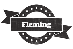 Fleming grunge logo