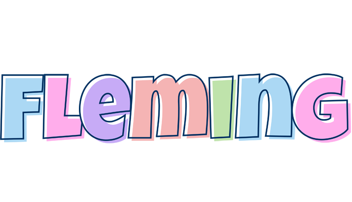 Fleming pastel logo
