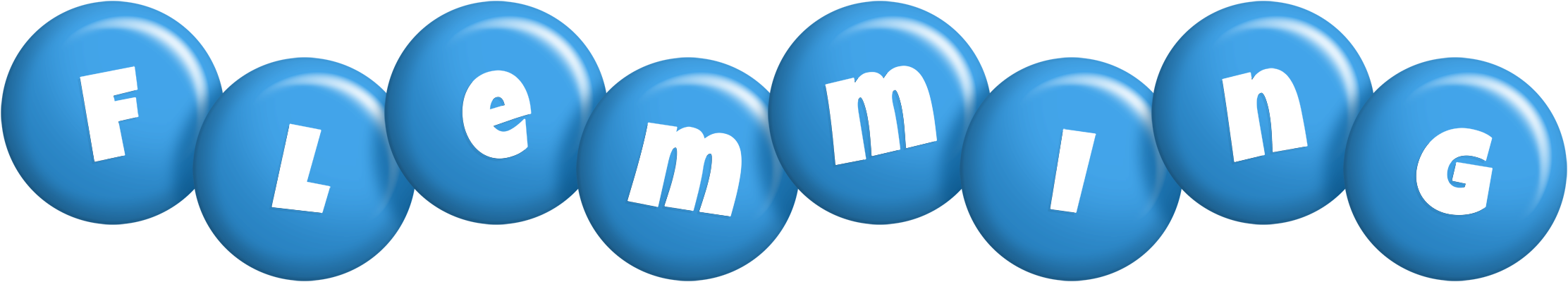 Flemming candy-blue logo