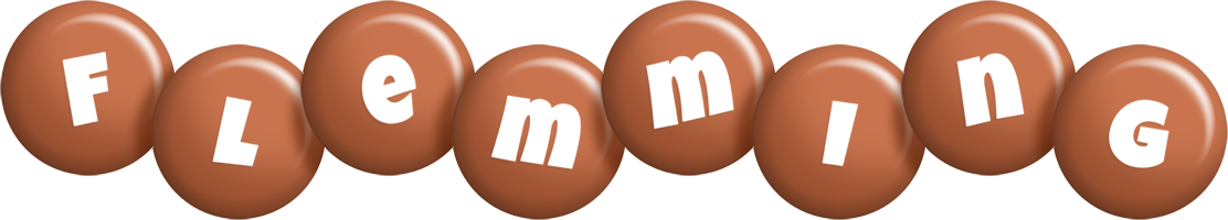 Flemming candy-brown logo