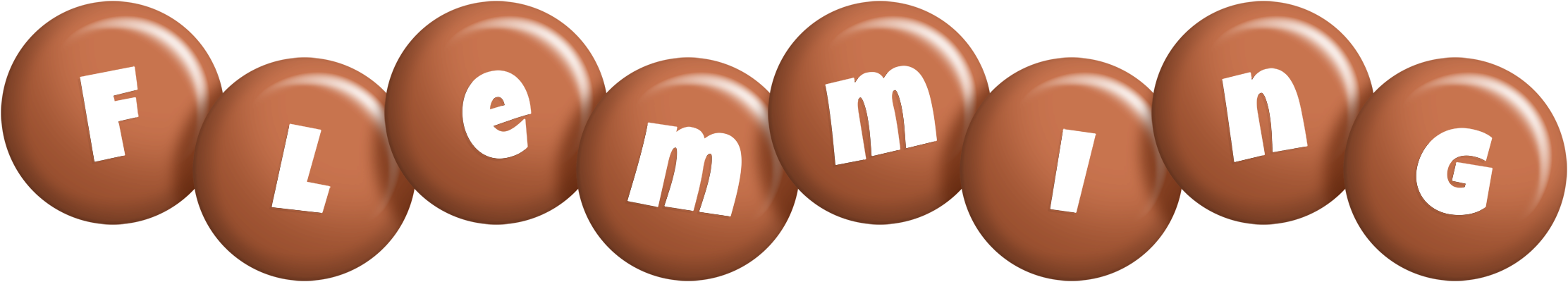 Flemming candy-brown logo