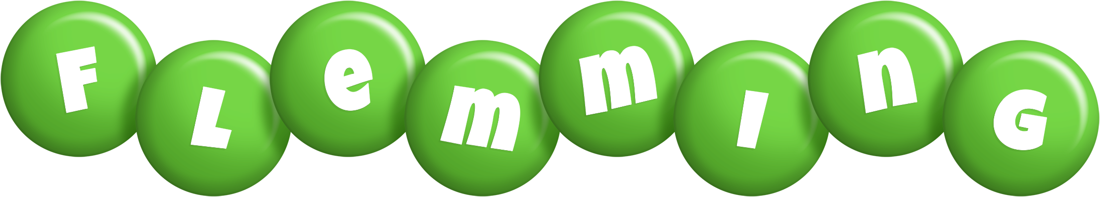 Flemming candy-green logo