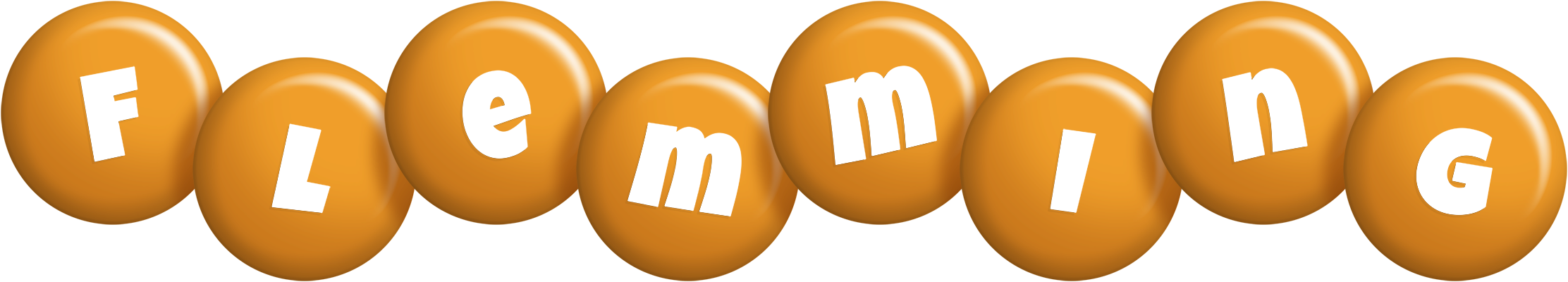 Flemming candy-orange logo