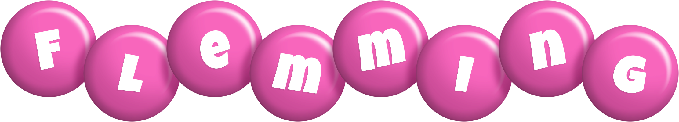 Flemming candy-pink logo