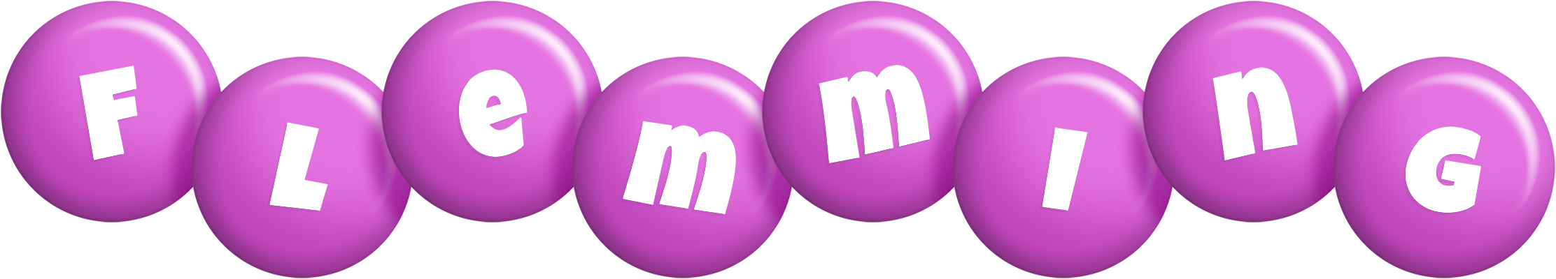 Flemming candy-purple logo