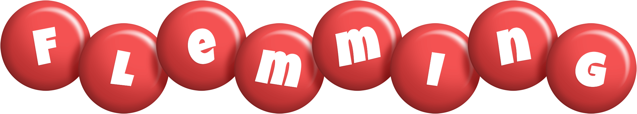 Flemming candy-red logo
