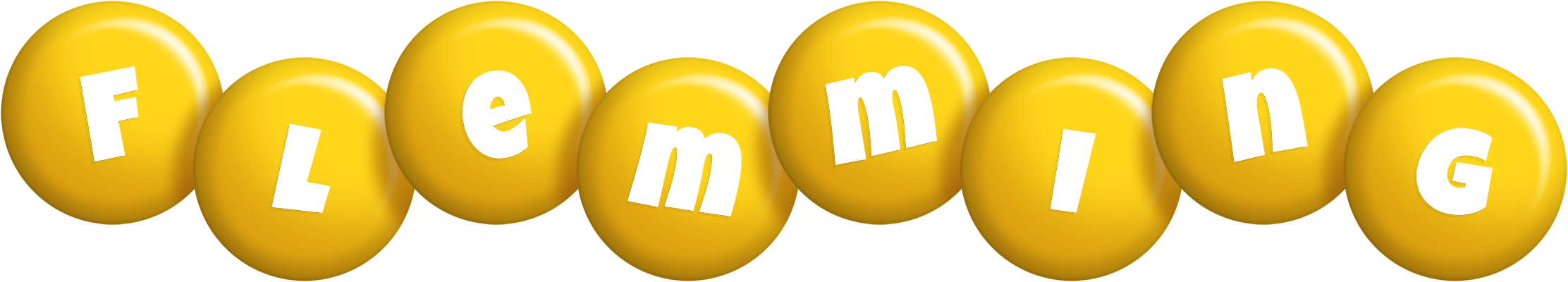 Flemming candy-yellow logo