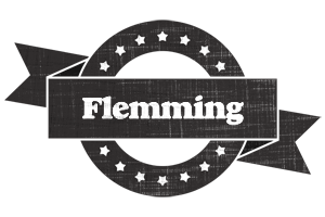 Flemming grunge logo