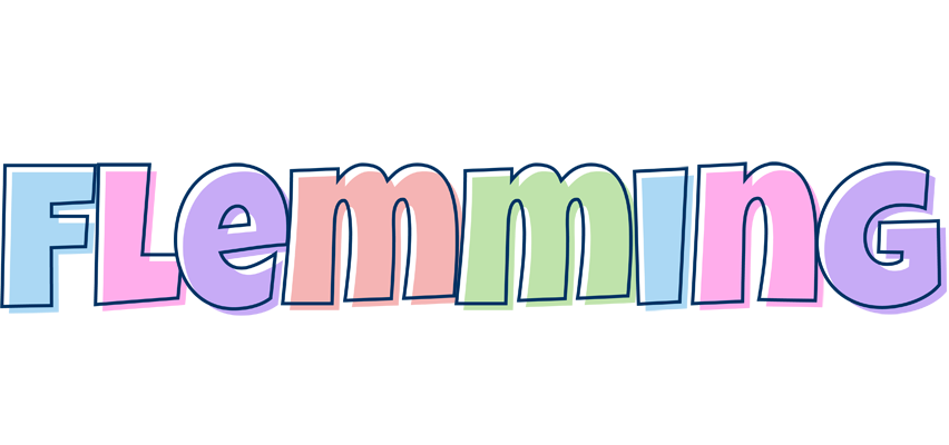 Flemming pastel logo