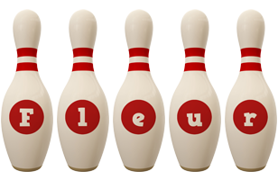 Fleur bowling-pin logo