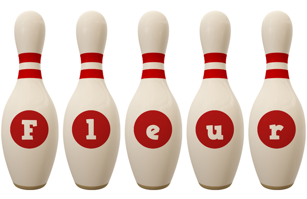 Fleur bowling-pin logo