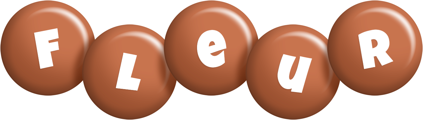 Fleur candy-brown logo
