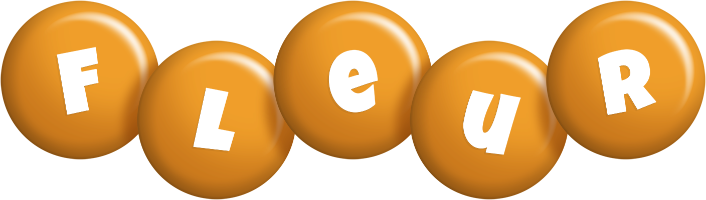 Fleur candy-orange logo