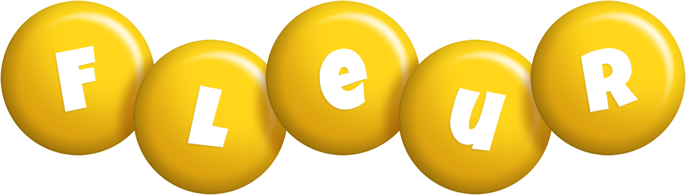 Fleur candy-yellow logo