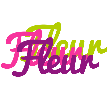 Fleur flowers logo