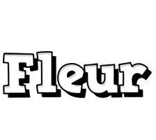 Fleur snowing logo