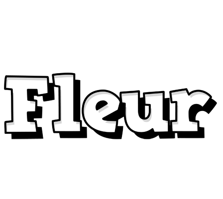 Fleur snowing logo