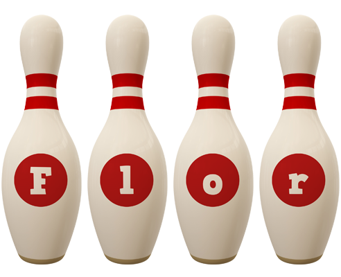 Flor bowling-pin logo