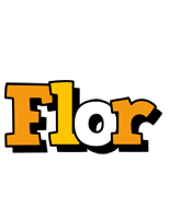 Flor cartoon logo