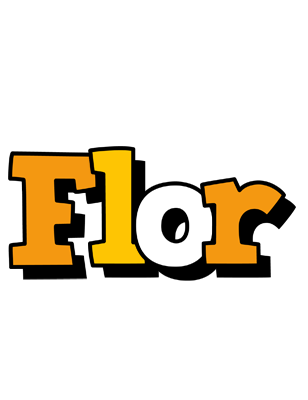 Flor cartoon logo