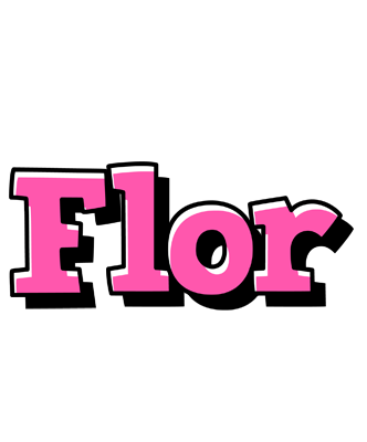 Flor girlish logo