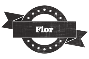 Flor grunge logo