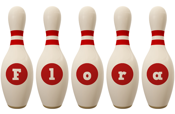 Flora bowling-pin logo