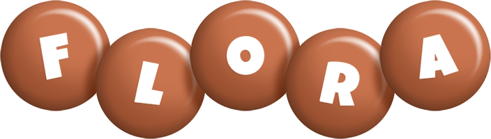Flora candy-brown logo