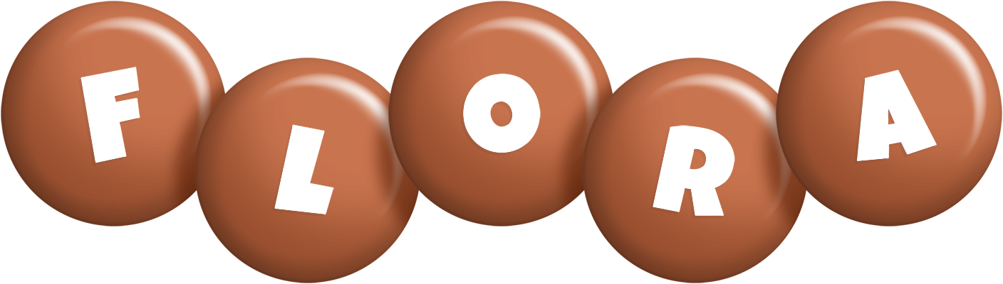 Flora candy-brown logo
