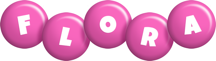 Flora candy-pink logo