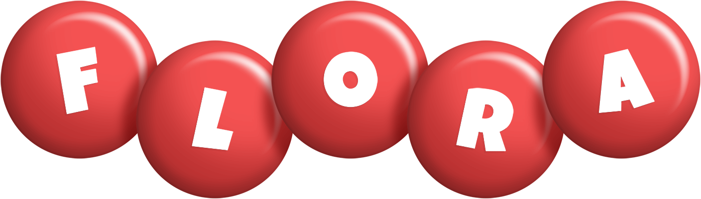 Flora candy-red logo
