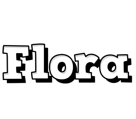 Flora snowing logo