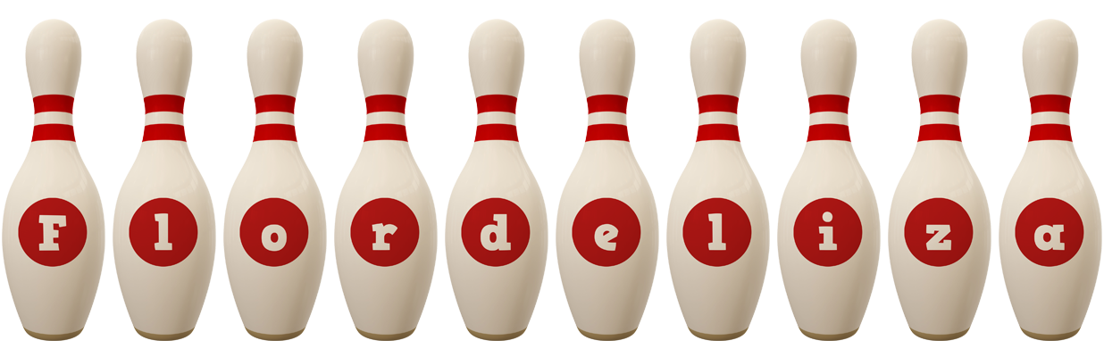 Flordeliza bowling-pin logo