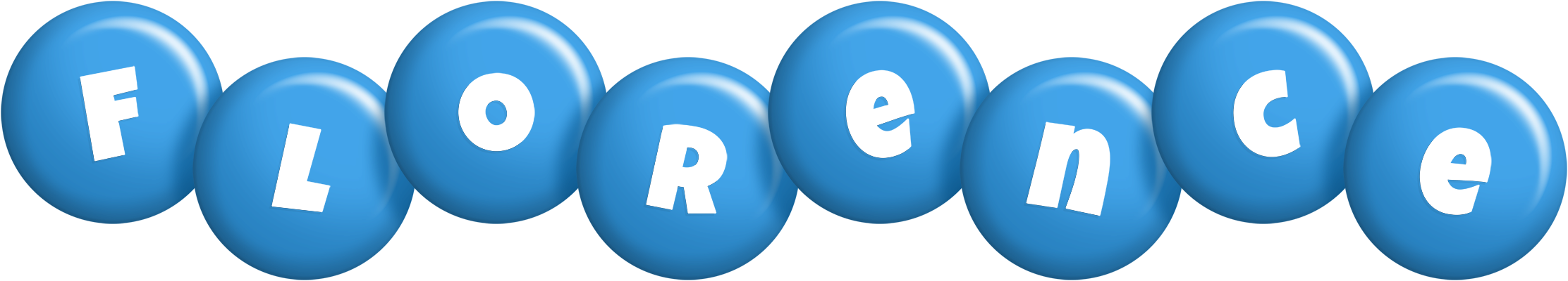 Florence candy-blue logo