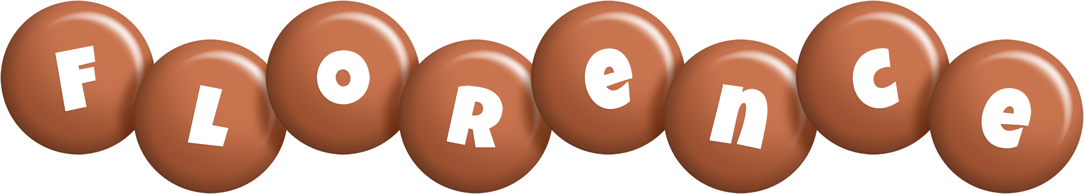 Florence candy-brown logo