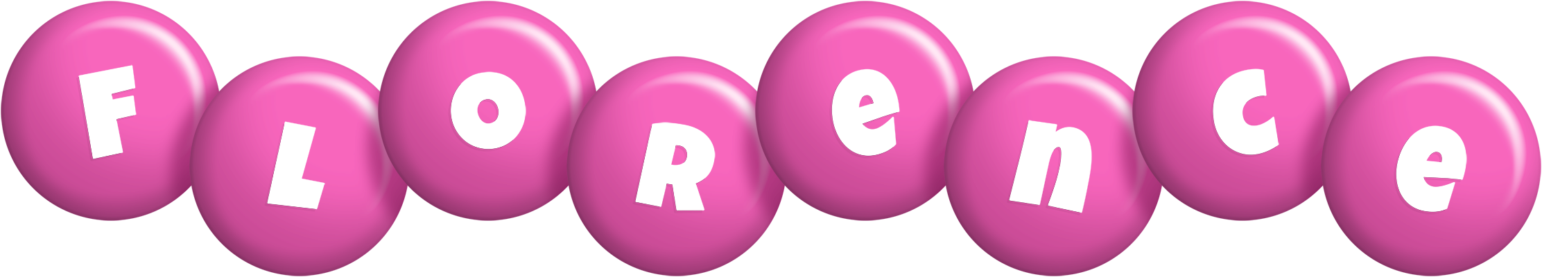Florence candy-pink logo