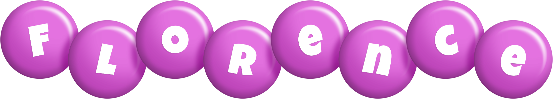 Florence candy-purple logo