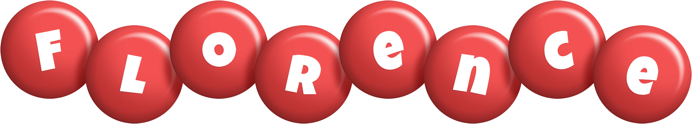 Florence candy-red logo