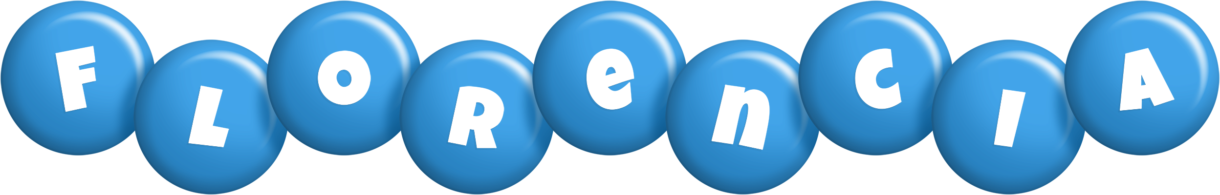Florencia candy-blue logo