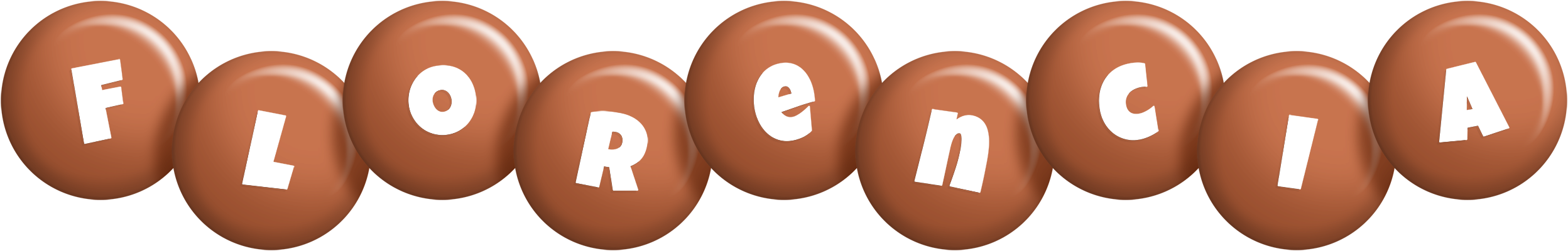 Florencia candy-brown logo