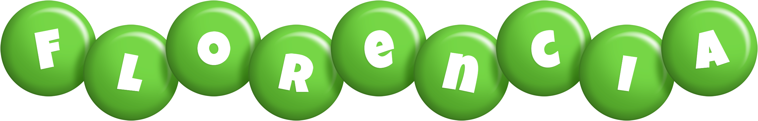 Florencia candy-green logo