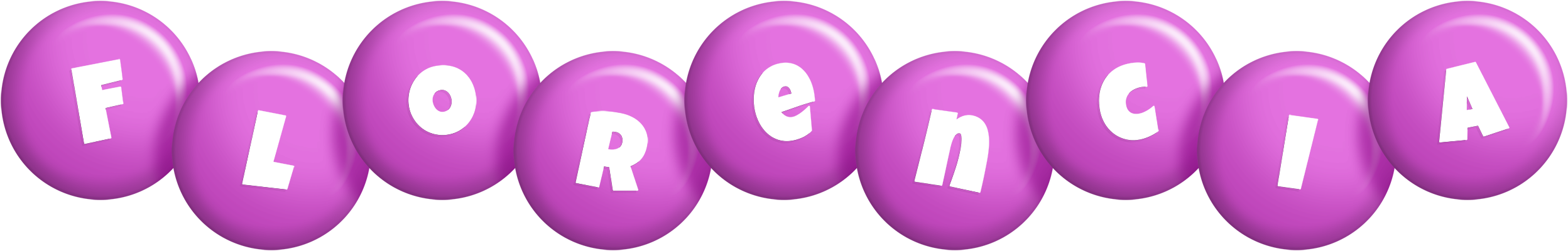 Florencia candy-purple logo