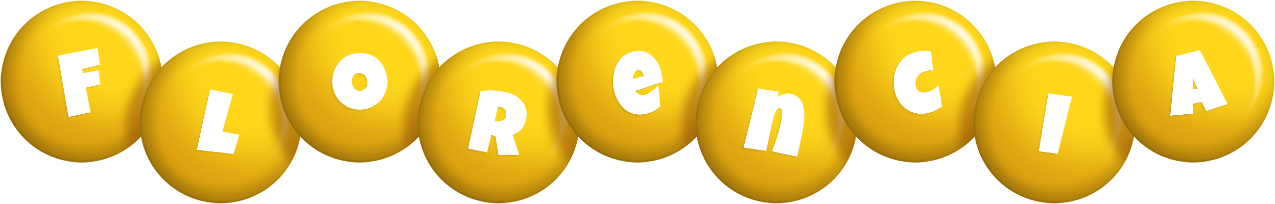 Florencia candy-yellow logo