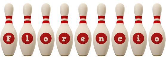 Florencio bowling-pin logo