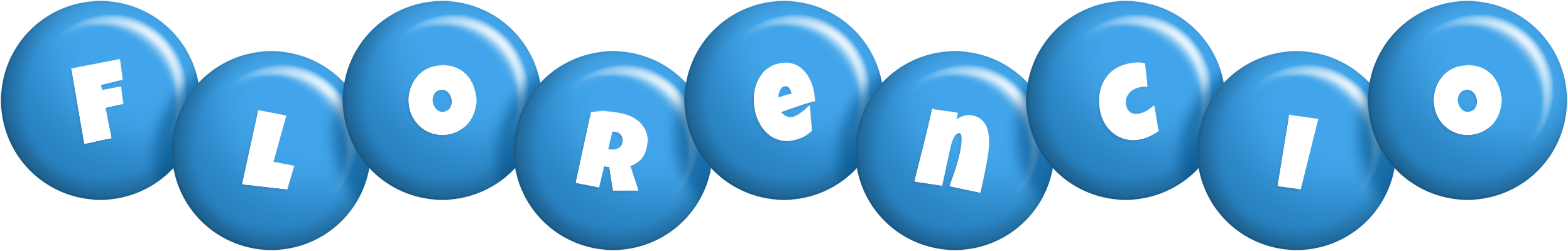 Florencio candy-blue logo