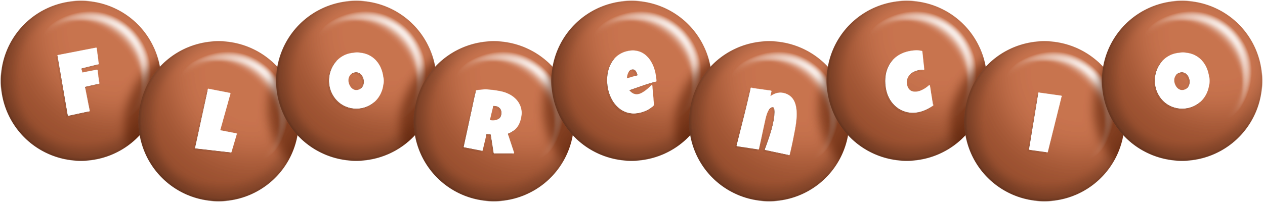Florencio candy-brown logo