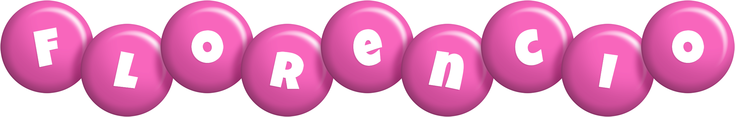 Florencio candy-pink logo