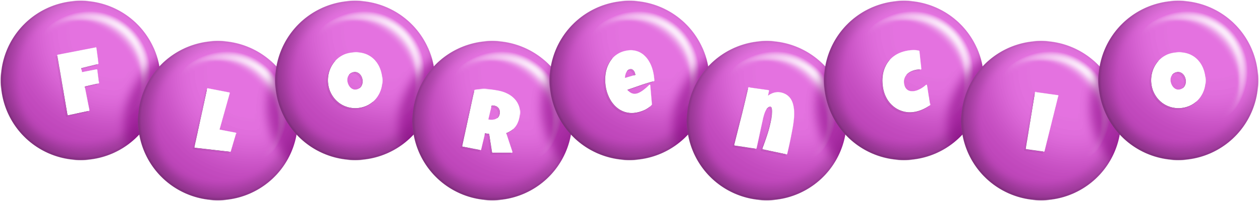 Florencio candy-purple logo