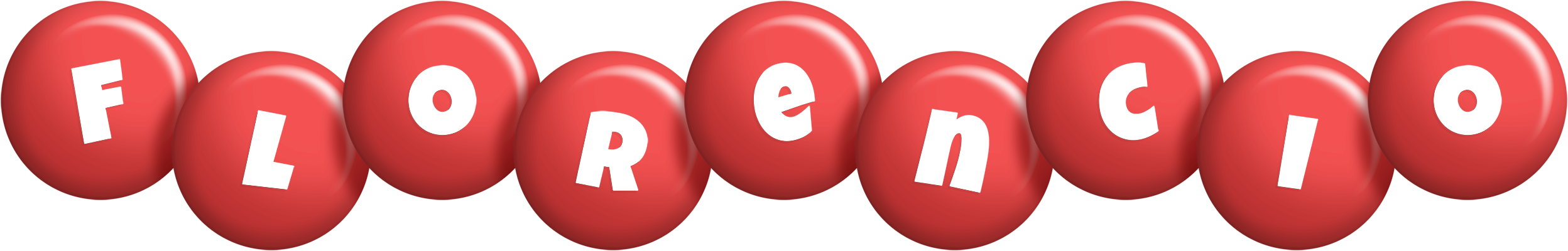 Florencio candy-red logo